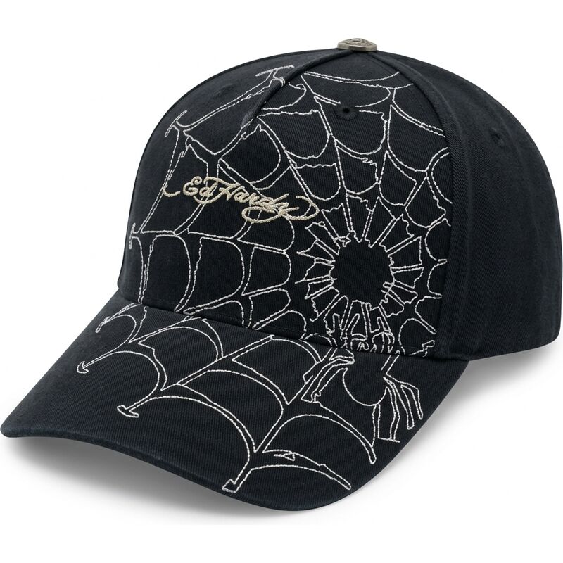 mutzen-gebogen-schwarz-verstellbares-band-spiderweb-von-ed-hardy