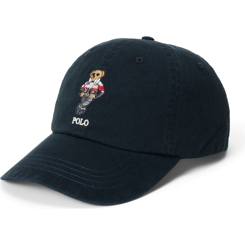 mutzen-gebogen-schwarz-verstellbares-band-woven-bear-von-polo-ralph-lauren mutzen-gebogen-schwarz-verstellbares-band-woven-bear-von-polo-ralph-lauren