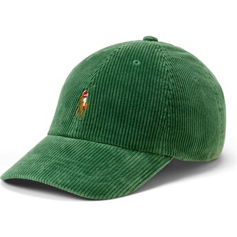 Mützen gebogen grün verstellbares band Corduroy von Polo Ralph Lauren