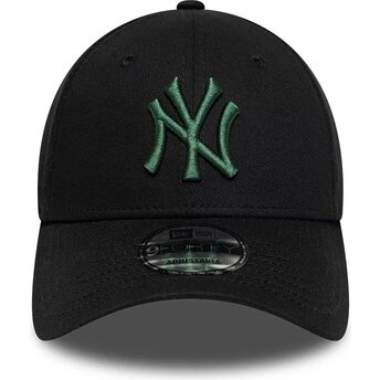 Mützen gebogen schwarz verstellbares band 9FORTY League Essential der New York Yankees MLB von New Era