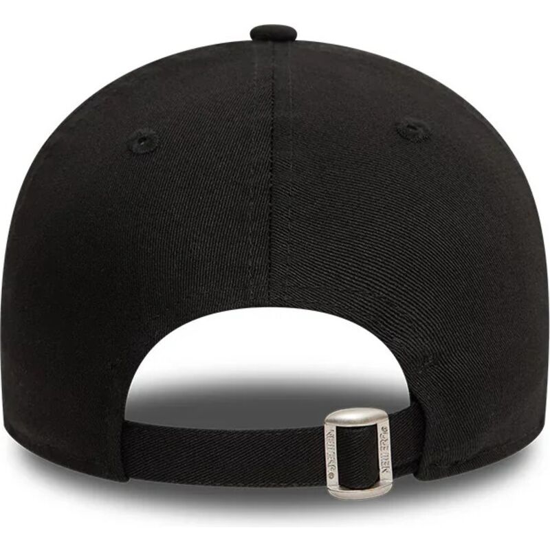 schwarze-verstellbare-curved-cap-mit-schwarzem-logo-9twenty-league-essential-der-los-angeles-dodgers-mlb-von-new-era schwarze-verstellbare-curved-cap-mit-schwarzem-logo-9twenty-league-essential-der-los-angeles-dodgers-mlb-von-new-era