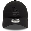 schwarze-verstellbare-curved-cap-mit-schwarzem-logo-9twenty-league-essential-der-los-angeles-dodgers-mlb-von-new-era
