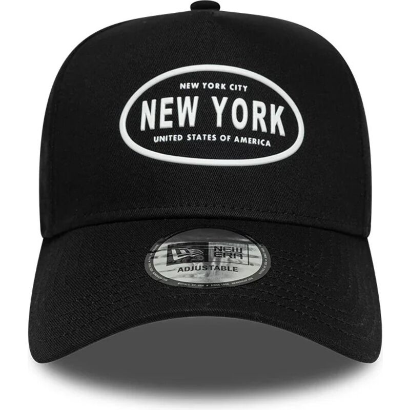 mutzen-gebogen-schwarz-snapback-9forty-e-frame-rubber-der-new-york-von-new-era