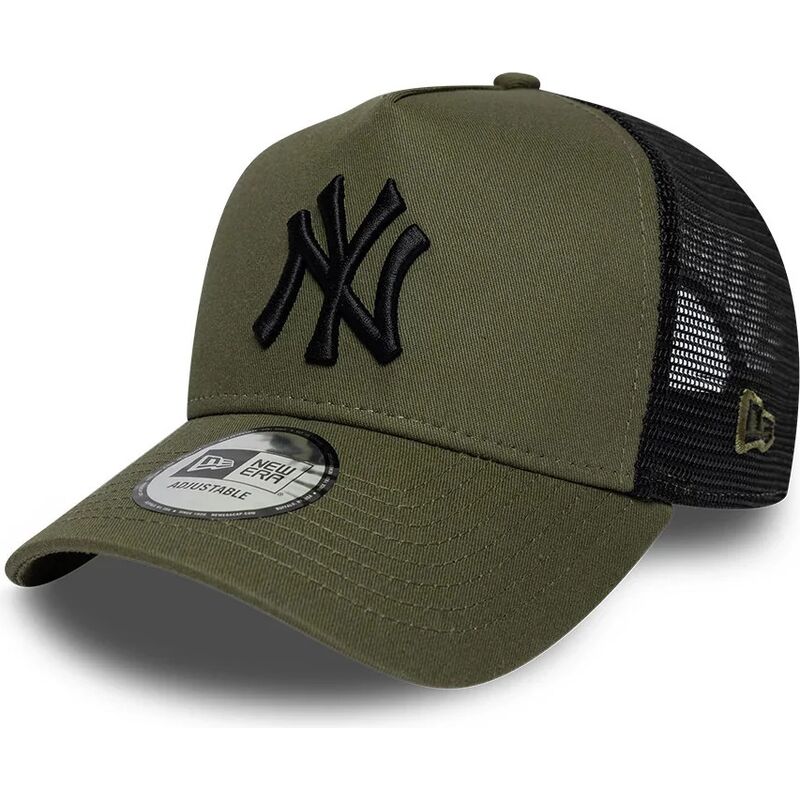 mutzen-gebogen-grun-snapback-a-frame-league-essential-der-new-york-yankees-mlb-von-new-era