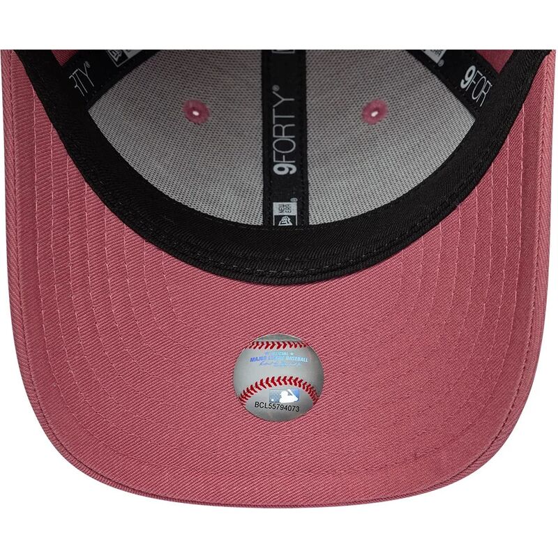 mutzen-gebogen-rosa-verstellbares-band-fur-kinder-9forty-space-der-new-york-yankees-mlb-von-new-era