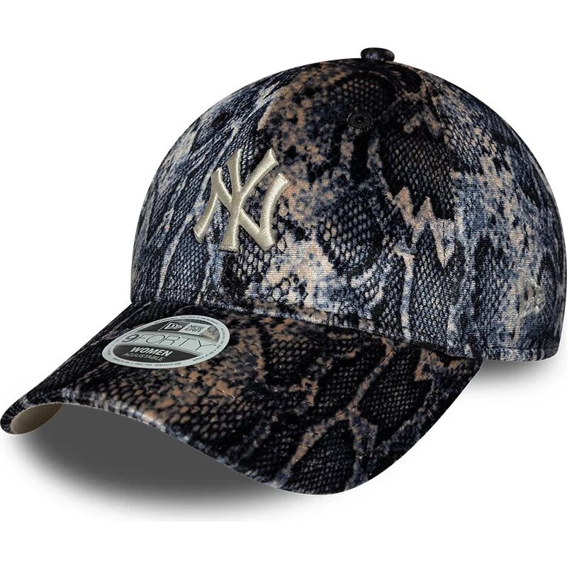 mutzen-gebogen-mehrfarbig-verstellbares-band-9forty-snake-print-der-new-york-yankees-mlb-von-new-era