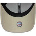 mutzen-gebogen-beige-verstellbares-band-9forty-pu-weave-der-new-york-yankees-mlb-von-new-era