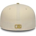 mutzen-flach-beige-angepasst-59fifty-league-essential-der-new-york-yankees-mlb-von-new-era