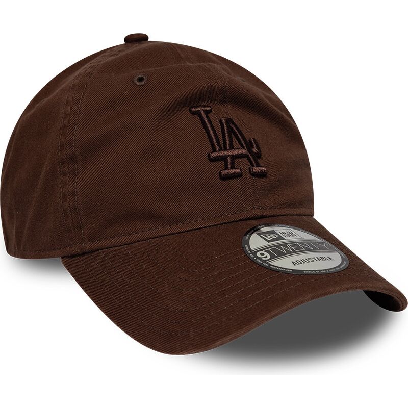mutzen-gebogen-braun-verstellbares-band-9twenty-washed-midi-der-los-angeles-dodgers-mlb-von-new-era