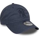 mutzen-gebogen-blau-verstellbares-band-9twenty-washed-midi-der-new-york-yankees-mlb-von-new-era