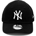 schwarze-gebogene-verstellbare-kappe-fur-kleinkinder-9forty-league-essential-der-new-york-yankees-mlb-von-new-era