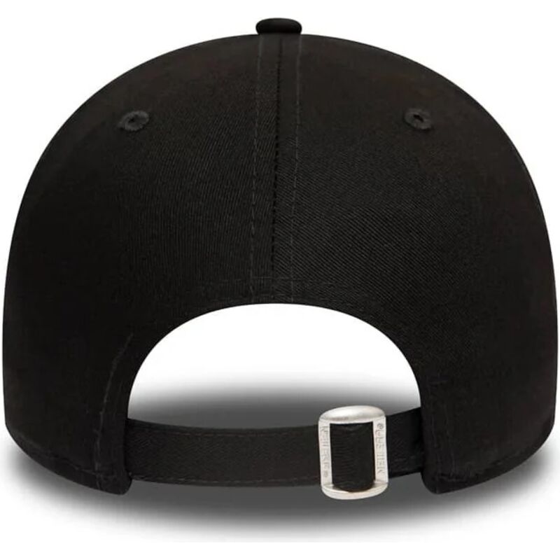 schwarze-verstellbare-curved-cap-mit-schwarzem-logo-9forty-league-essential-der-los-angeles-dodgers-mlb-von-new-era
