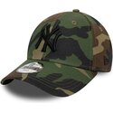 gebogene-camouflage-kappe-verstellbar-fur-kinder-9forty-league-essential-von-new-york-yankees-mlb-von-new-era