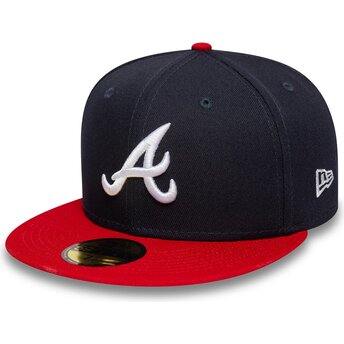 Mützen flach marineblau angepasst 59FIFTY AC Perf der Atlanta Braves MLB von New Era