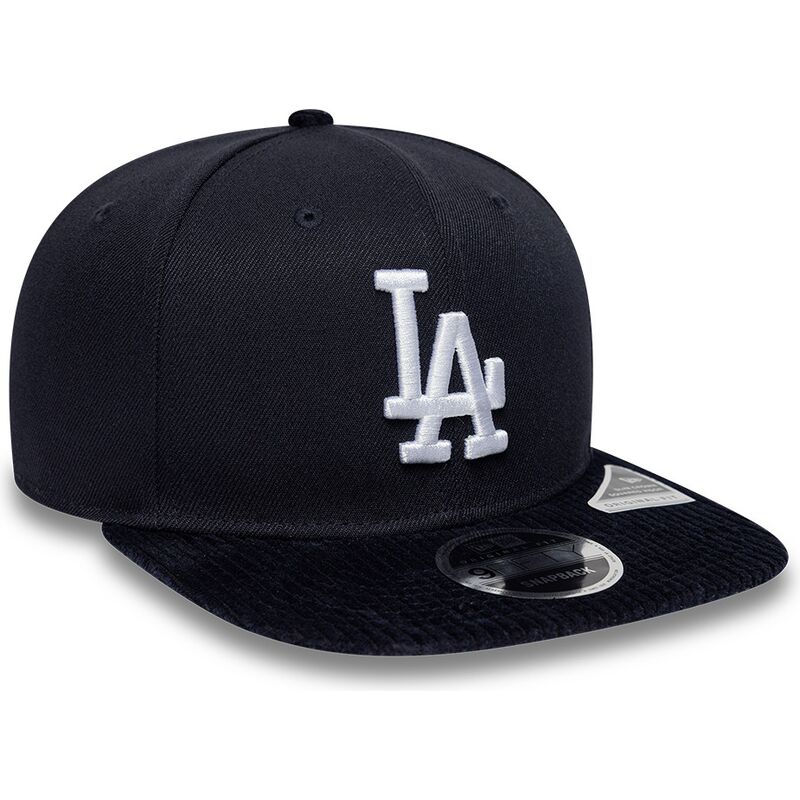 mutzen-flach-marineblau-snapback-9fifty-cord-visor-der-los-angeles-dodgers-mlb-von-new-era