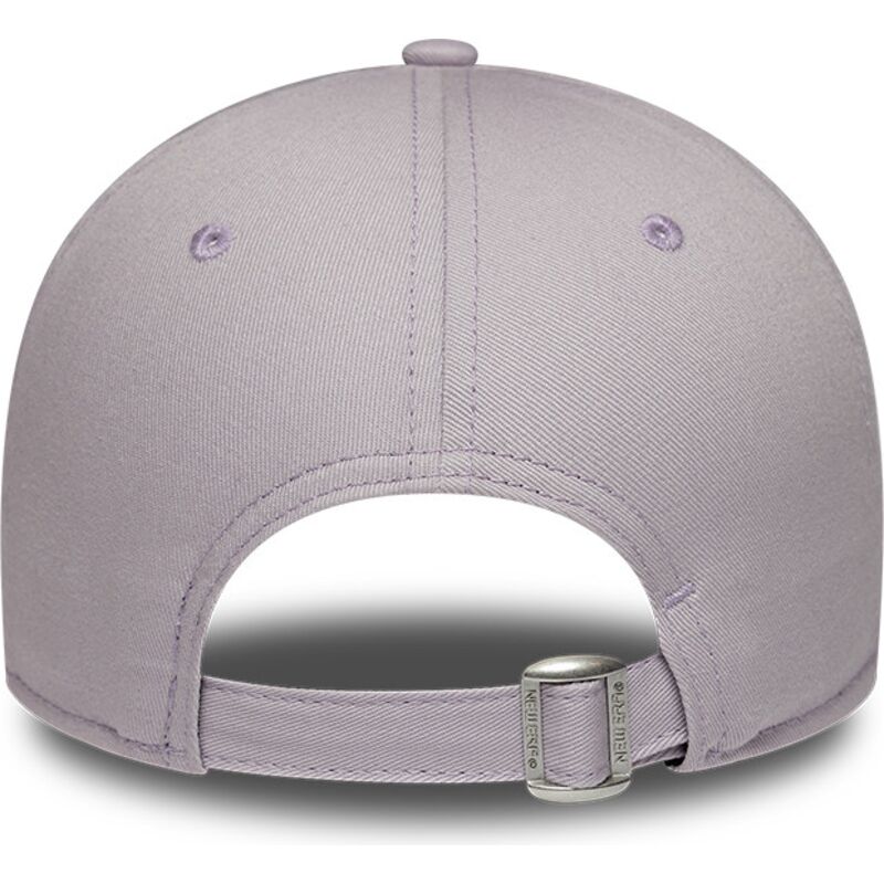 mutzen-gebogen-violett-verstellbares-band-9forty-league-essential-der-los-angeles-dodgers-mlb-von-new-era