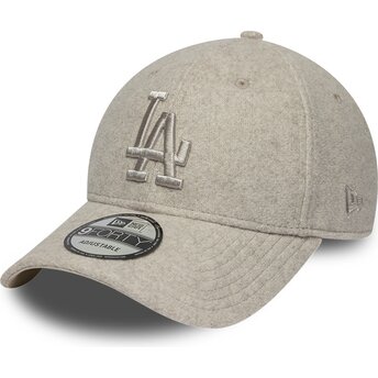 Mützen gebogen beige snapback 9FORTY Winter der Los Angeles Dodgers MLB von New Era
