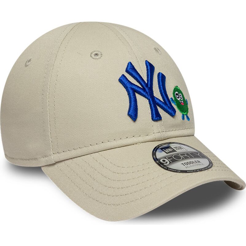 mutzen-gebogen-beige-verstellbares-band-9forty-monster-icon-der-new-york-yankees-mlb-von-new-era