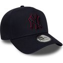 mutzen-gebogen-marineblau-snapback-9forty-e-frame-team-outline-der-new-york-yankees-mlb-von-new-era