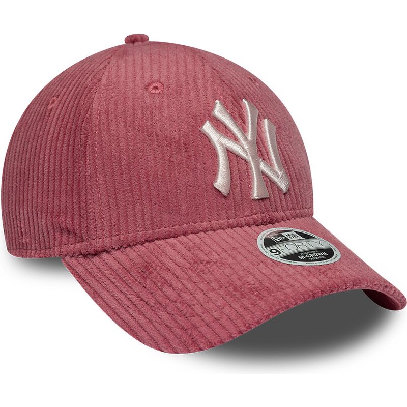 mutzen-gebogen-rosa-verstellbares-band-9forty-m-crown-chunky-cord-der-new-york-yankees-mlb-von-new-era