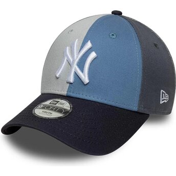 Mützen gebogen mehrfarbig verstellbares band für Kinder 9FORTY Colourblock der New York Yankees MLB von New Era