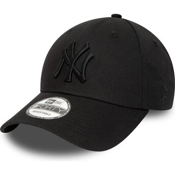 Mützen gebogen schwarz verstellbares band 9FORTY League Essential der New York Yankees MLB von New Era