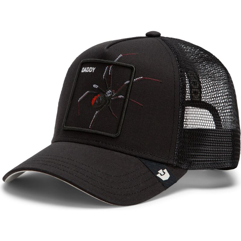 mutzen-gebogen-schwarz-snapback-over-the-line-spider-out-of-bounds-daddy-the-farm-goorin-bros
