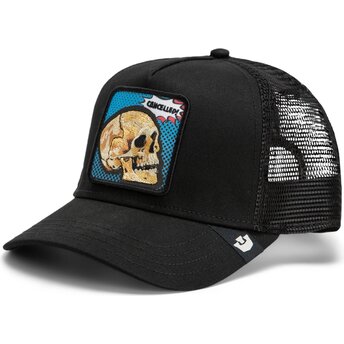 Mützen gebogen schwarz snapback Cancelled Skull Pop Art Strikes Back The Farm Goorin Bros.