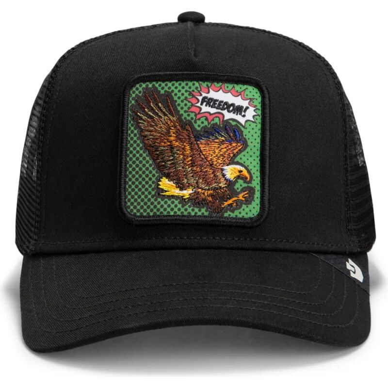 mutzen-gebogen-schwarz-snapback-freedom-eagle-pop-art-strikes-back-the-farm-goorin-bros