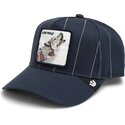mutzen-gebogen-marineblau-snapback-pinstripe-lone-wolf-playmakers-the-farm-goorin-bros