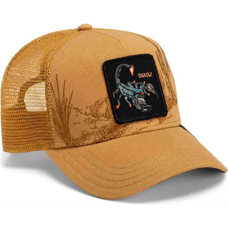 mutzen-gebogen-braun-snapback-scorpion-badlands-deadly-the-farm-goorin-bros mutzen-gebogen-braun-snapback-scorpion-badlands-deadly-the-farm-goorin-bros