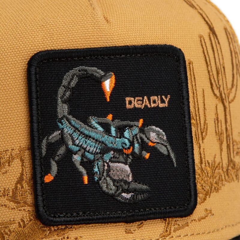 mutzen-gebogen-braun-snapback-scorpion-badlands-deadly-the-farm-goorin-bros mutzen-gebogen-braun-snapback-scorpion-badlands-deadly-the-farm-goorin-bros