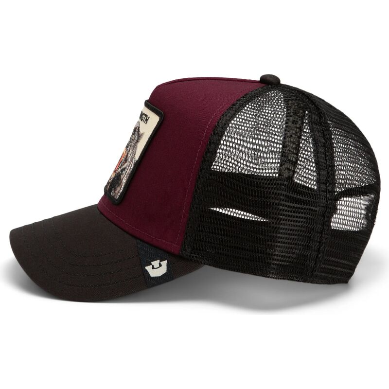 mutzen-gebogen-rot-snapback-strength-panther-original-recipe-the-farm-goorin-bros