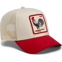 mutzen-gebogen-rot-snapback-the-suede-rooster-microsuede-cock-the-farm-goorin-bros