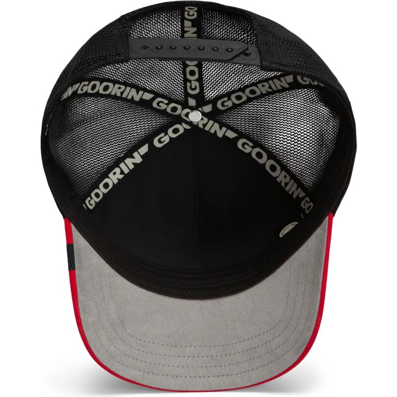 mutzen-gebogen-schwarz-snapback-cancelled-skull-microsuede-the-farm-goorin-bros