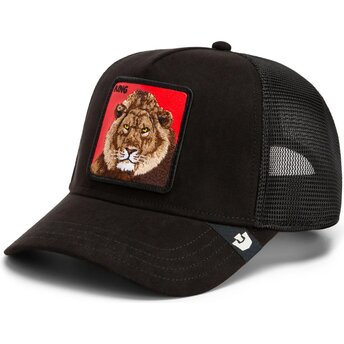 Mützen gebogen schwarz snapback Re Leone Rosso Microsuede King The Farm Goorin Bros.