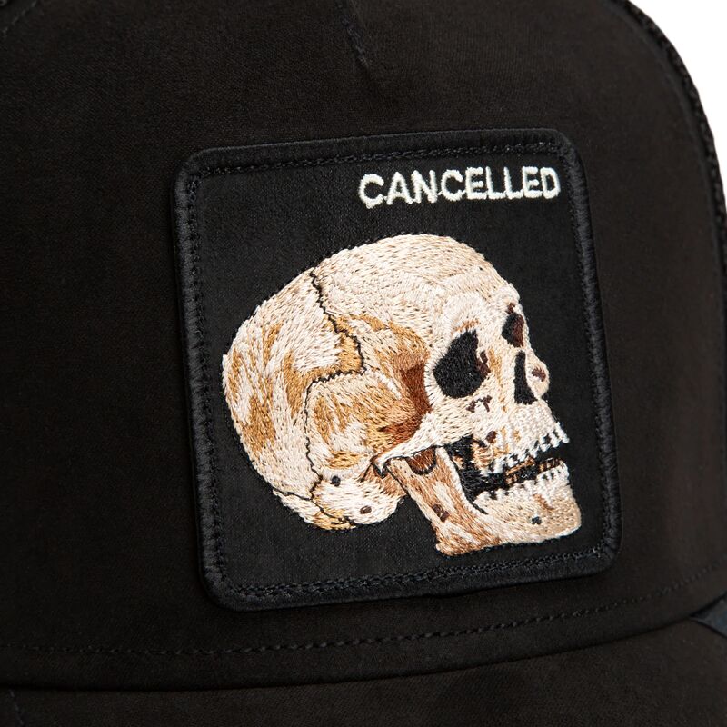 mutzen-gebogen-schwarz-snapback-suede-cancelled-skull-microsuede-the-farm-goorin-bros