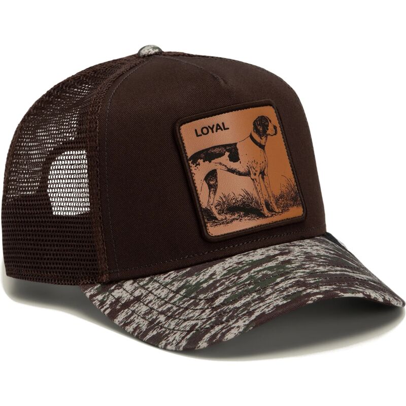 mutzen-gebogen-braun-snapback-engraved-dog-camo-glitch-the-farm-goorin-bros