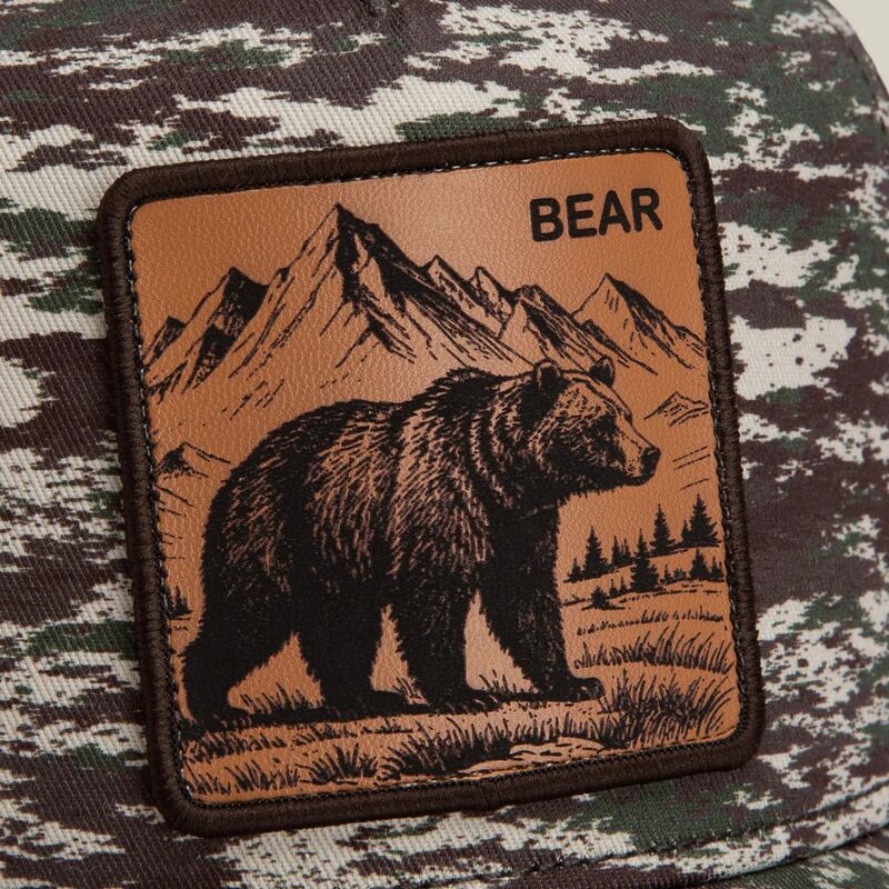 mutzen-gebogen-tarnung-snapback-engraved-bear-camo-glitch-the-farm-goorin-bros mutzen-gebogen-tarnung-snapback-engraved-bear-camo-glitch-the-farm-goorin-bros