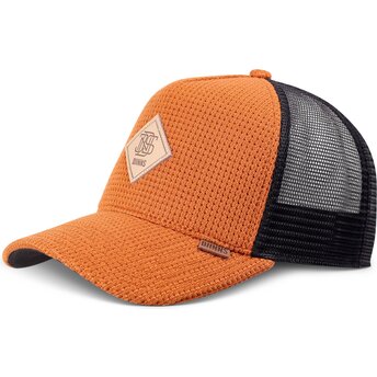 Mützen gebogen orange snapback HFT Knitted Fab von Djinns