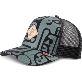 Mützen gebogen grün snapback HFT Denim Oracle von Djinns