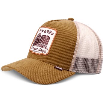 Mützen gebogen braun snapback HFT Lazy Days von Djinns
