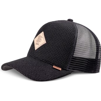 Mützen gebogen schwarz snapback HFT Knitted Fab von Djinns