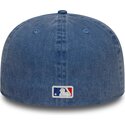 mutzen-flach-blau-angepasst-59fifty-washed-der-los-angeles-dodgers-mlb-von-new-era