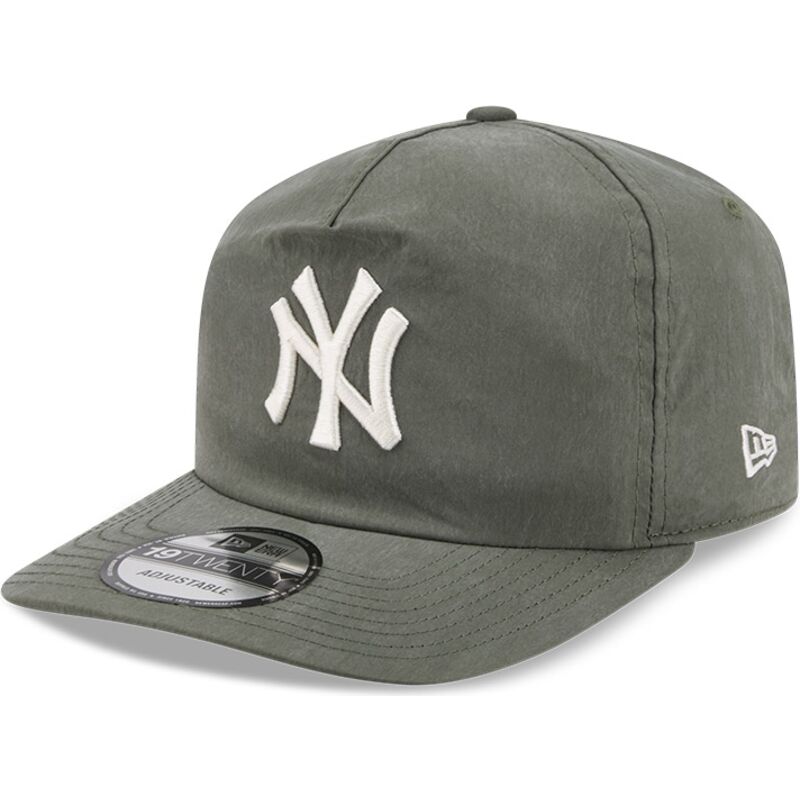 mutzen-gebogen-grun-snapback-19twenty-precurved-der-new-york-yankees-mlb-von-new-era