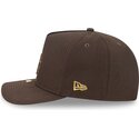 mutzen-gebogen-braun-snapback-9fifty-a-frame-precurved-visor-pin-der-los-angeles-dodgers-mlb-von-new-era