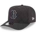 mutzen-gebogen-schwarz-snapback-9fifty-a-frame-precurved-checkered-der-boston-red-sox-mlb-von-new-era