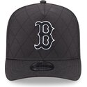 mutzen-gebogen-schwarz-snapback-9fifty-a-frame-precurved-checkered-der-boston-red-sox-mlb-von-new-era