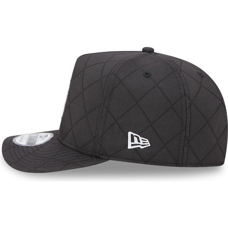 mutzen-gebogen-schwarz-snapback-9fifty-a-frame-precurved-checkered-der-los-angeles-dodgers-mlb-von-new-era