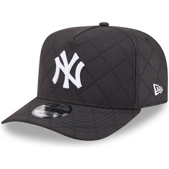 Mützen gebogen schwarz snapback 9FIFTY A Frame Precurved Checkered der New York Yankees MLB von New Era
